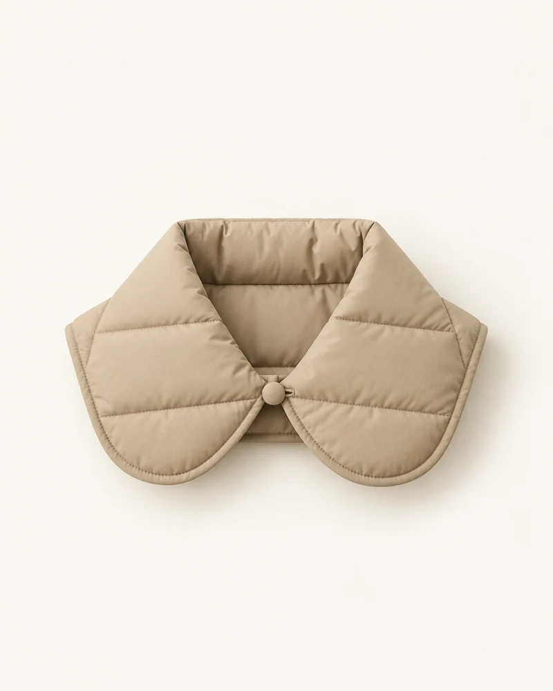 Fjord Down Collar, Oat, front view